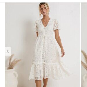 White Summery Dress - Bohme